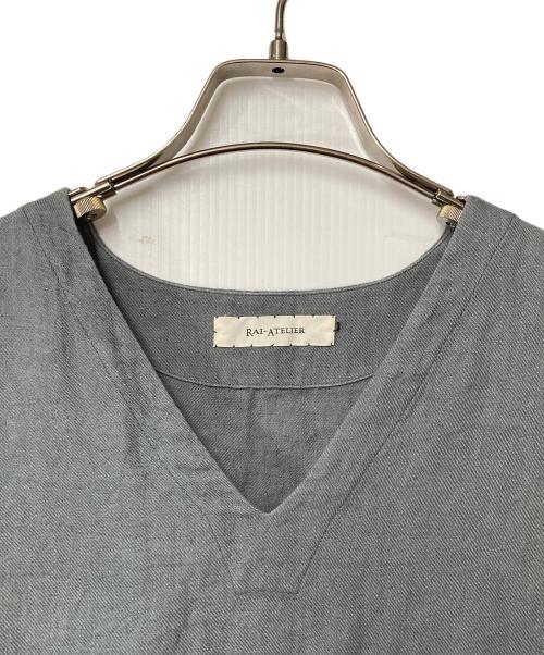 RAI-ATELIER（ライアトリエ）RAI-ATELIER (ライアトリエ) リネンワンピース ブルー サイズ:-の古着・服飾アイテム