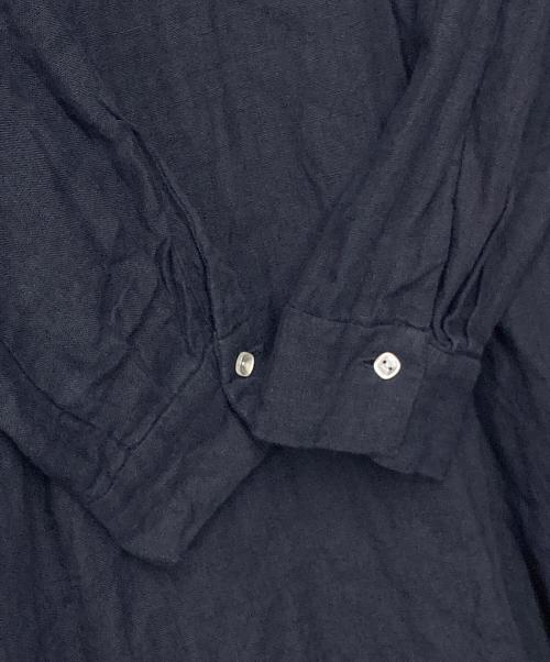 susuri（ススリ）susuri (ススリ) リネンワンピース ネイビー サイズ:Ｍの古着・服飾アイテム