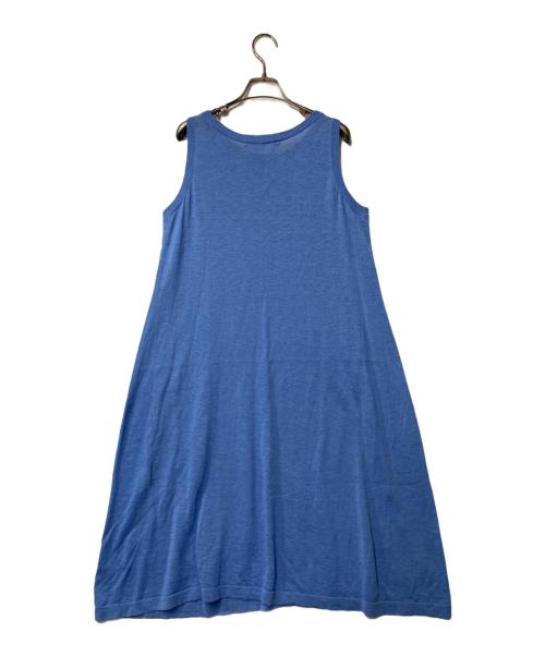 45R（フォーティファイブ・アール）45R (フォーティファイブ・アール) ノースリーブワンピース ブルーの古着・服飾アイテム