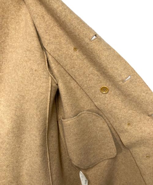 45R（フォーティファイブ・アール）45R (フォーティファイブ・アール) ラムウールのPコート 7102914 ベージュの古着・服飾アイテム
