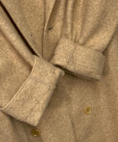 45R（フォーティファイブ・アール）45R (フォーティファイブ・アール) ラムウールのPコート 7102914 ベージュの古着・服飾アイテム