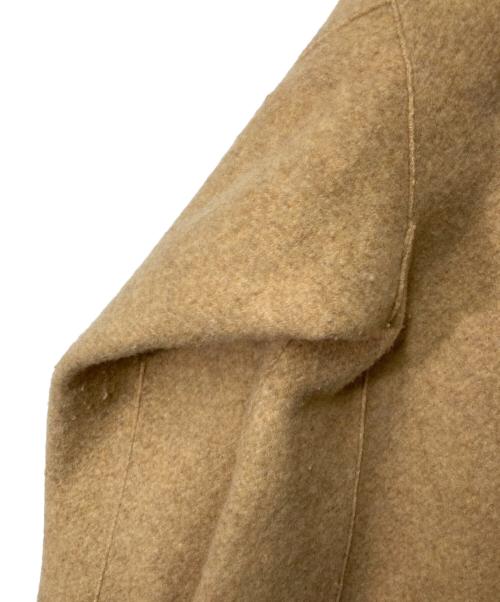 45R（フォーティファイブ・アール）45R (フォーティファイブ・アール) ラムウールのPコート 7102914 ベージュの古着・服飾アイテム