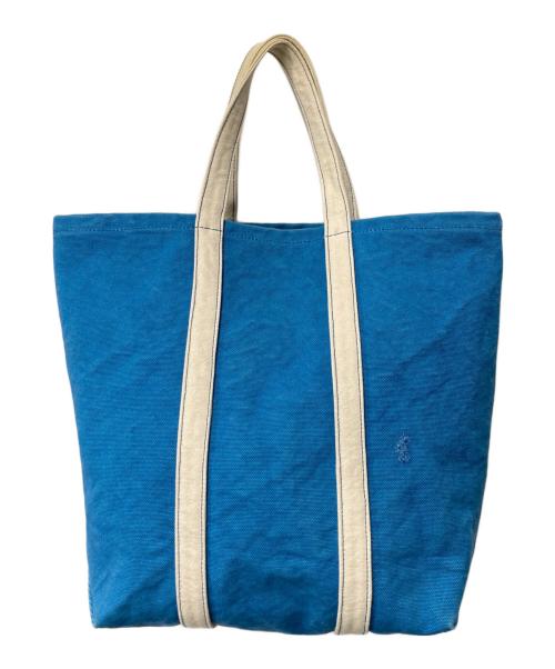 45R（フォーティファイブ・アール）45R (フォーティファイブ・アール) 2号帆布のトートバック ブルーの古着・服飾アイテム