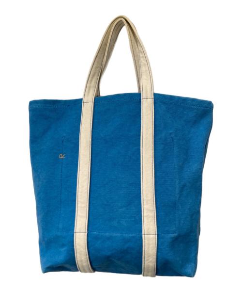 45R（フォーティファイブ・アール）45R (フォーティファイブ・アール) 2号帆布のトートバック ブルーの古着・服飾アイテム