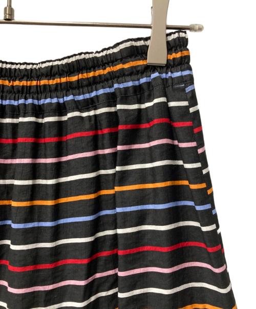 DOUBLE STANDARD CLOTHING（ダブルスタンダードクロージング）DOUBLE STANDARD CLOTHING (ダブルスタンダードクロージング) カラフルボーダーティアードスカート 0202-160-233A ブラック サイズ:38の古着・服飾アイテム