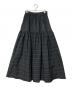 Sov.（ソブ）の古着「ラメボーダーティアードスカート」｜ブラック