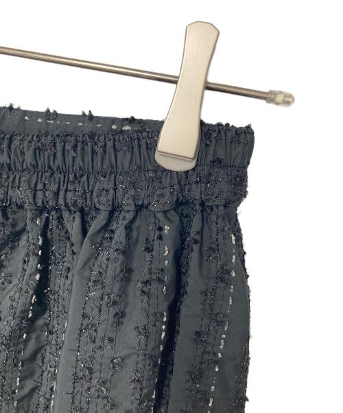 Sov.（ソブ）Sov. (ソブ) ラメボーダーティアードスカート ブラック サイズ:38の古着・服飾アイテム