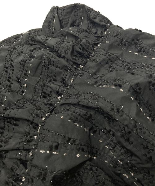 Sov.（ソブ）Sov. (ソブ) ラメボーダーティアードスカート ブラック サイズ:38の古着・服飾アイテム