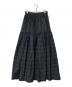 Sov.（ソブ）の古着「ラメボーダーティアードスカート」｜ブラック