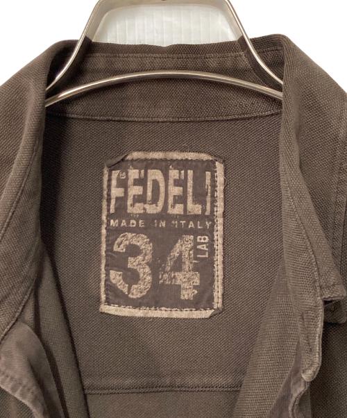 FEDELI（フェデーリ）FEDELI (フェデーリ) 長袖シャツ 7312941 ブラウン サイズ:48の古着・服飾アイテム