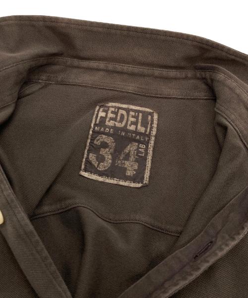 FEDELI（フェデーリ）FEDELI (フェデーリ) 長袖シャツ 7312941 ブラウン サイズ:48の古着・服飾アイテム