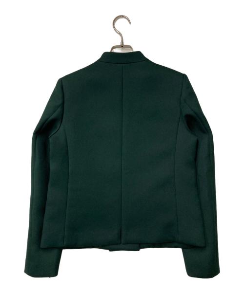 Sov.（ソブ）Sov. (ソブ) トリアセートジャガードジャケット グリーン サイズ:36の古着・服飾アイテム