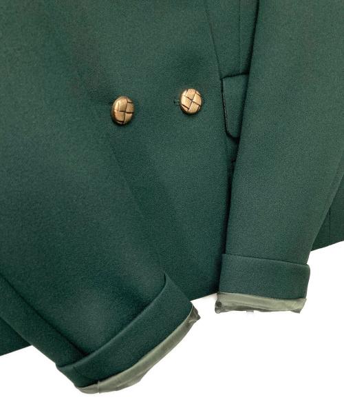 Sov.（ソブ）Sov. (ソブ) トリアセートジャガードジャケット グリーン サイズ:36の古着・服飾アイテム