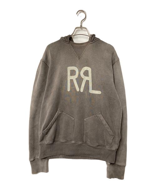 RRL（ダブルアールエル）RRL (ダブルアールエル) ロゴスウェットプルオーバーパーカー グレー サイズ:Sの古着・服飾アイテム