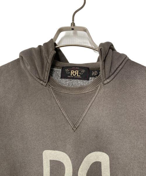 RRL（ダブルアールエル）RRL (ダブルアールエル) ロゴスウェットプルオーバーパーカー グレー サイズ:Sの古着・服飾アイテム