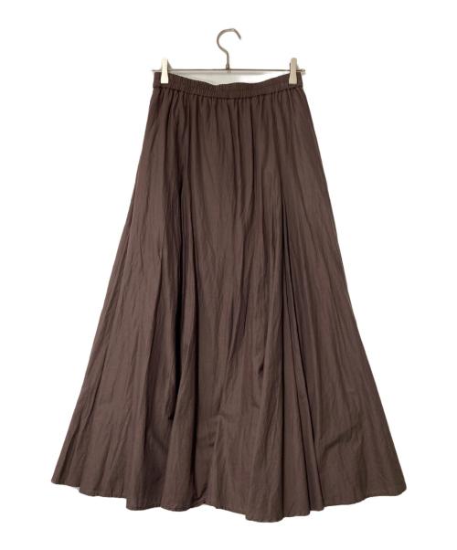 mizuiro-ind（ミズイロインド）mizuiro-ind (ミズイロインド) フレアスカート ブラウン サイズ:-の古着・服飾アイテム