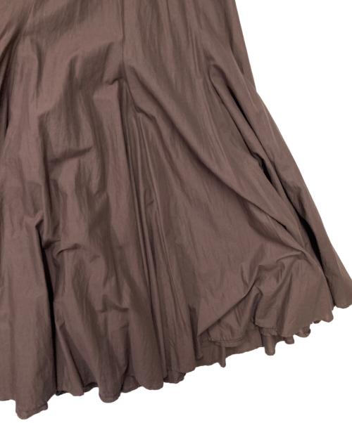 mizuiro-ind（ミズイロインド）mizuiro-ind (ミズイロインド) フレアスカート ブラウン サイズ:-の古着・服飾アイテム