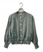 MARGARET HOWELLマーガレットハウエル）の古着「FINE LINEN カーディガン 578-3164003」｜グレー