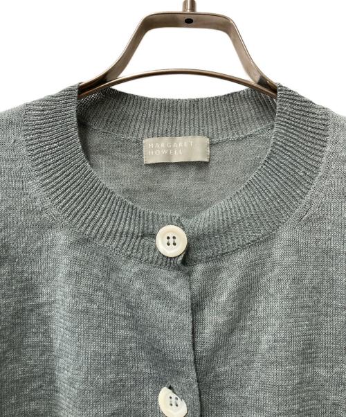 MARGARET HOWELL（マーガレットハウエル）MARGARET HOWELL (マーガレットハウエル) FINE LINEN カーディガン 578-3164003 グレー サイズ:2の古着・服飾アイテム