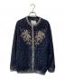 sacai（サカイ）の古着「スパンコール ウールクルーネックカーディガン 10-01251」｜ネイビー
