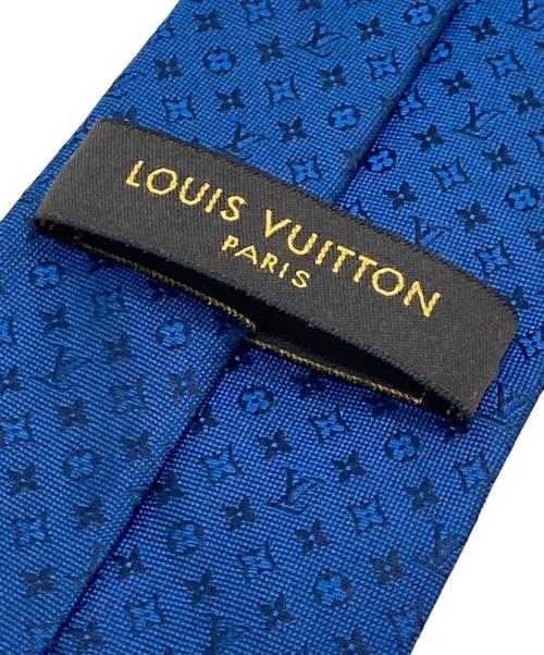 LOUIS VUITTON（ルイ ヴィトン）LOUIS VUITTON (ルイ ヴィトン) 総柄シルクネクタイ ブルー サイズ:表記なしの古着・服飾アイテム