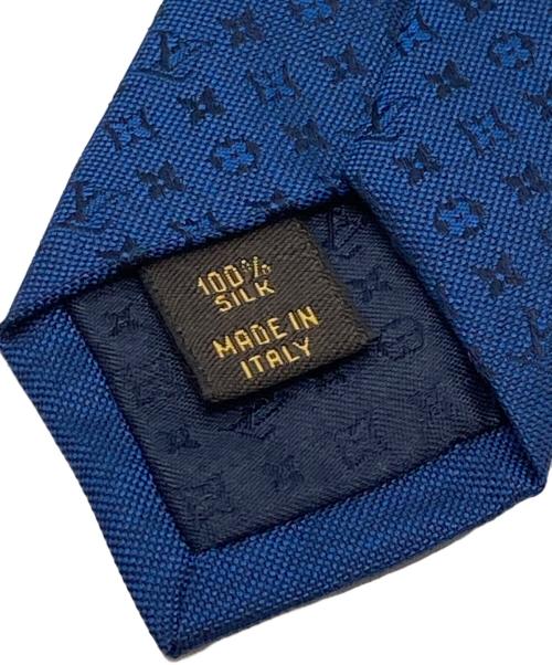 LOUIS VUITTON（ルイ ヴィトン）LOUIS VUITTON (ルイ ヴィトン) 総柄シルクネクタイ ブルー サイズ:表記なしの古着・服飾アイテム