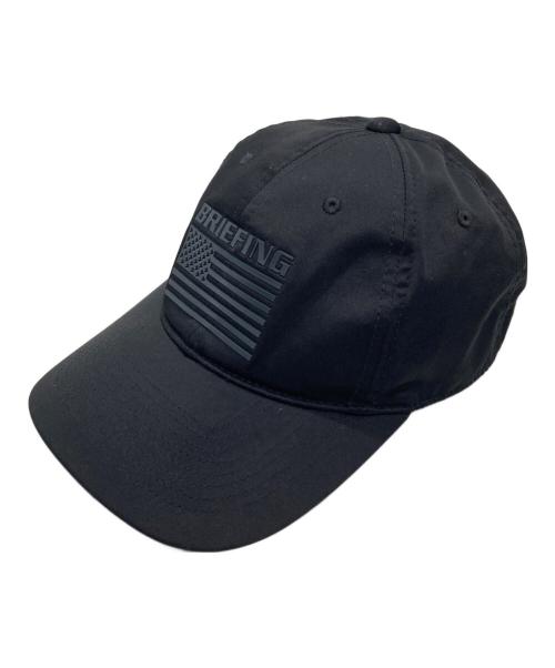 BRIEFING（ブリーフィング）BRIEFING (ブリーフィング) FLAG LOGO CAP フラッグロゴキャップ BRG223M99 ブラック サイズ:FREEの古着・服飾アイテム