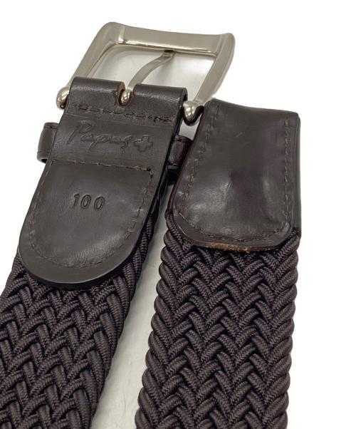 PAPAS PLUS（パパスプラス）PAPAS PLUS (パパスプラス) メッシュベルト ブラウン サイズ:SIZE 100の古着・服飾アイテム