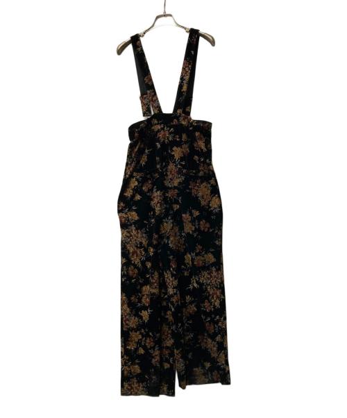 Ameri（アメリ）Ameri (アメリ) FLOWER PRINT VELOUR PANTS フラワープリントベロアパンツ 0124208210690 ブラック サイズ:Sの古着・服飾アイテム