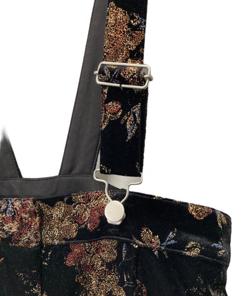 Ameri（アメリ）Ameri (アメリ) FLOWER PRINT VELOUR PANTS フラワープリントベロアパンツ 0124208210690 ブラック サイズ:Sの古着・服飾アイテム