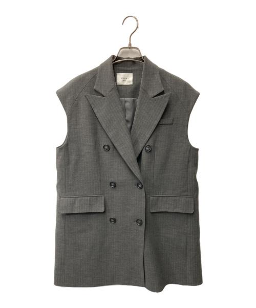 Ameri（アメリ）AMERI (アメリ) MANNISH OVER MENS LIKE VEST マニッシュオーバーメンズライクベスト グレー サイズ:Sの古着・服飾アイテム