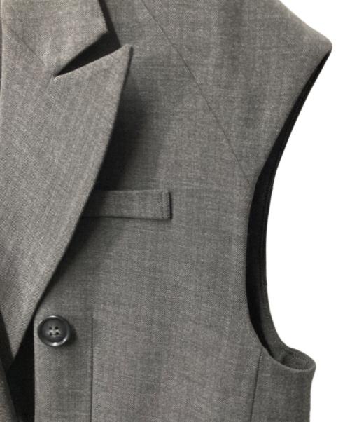 Ameri（アメリ）AMERI (アメリ) MANNISH OVER MENS LIKE VEST マニッシュオーバーメンズライクベスト グレー サイズ:Sの古着・服飾アイテム