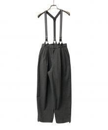 Ameri（アメリ）の古着「MANNISH BALLOON SUSPENDERS PANTS マニッシュバルーンサスペンダーパンツ 0124208810080」｜グレー