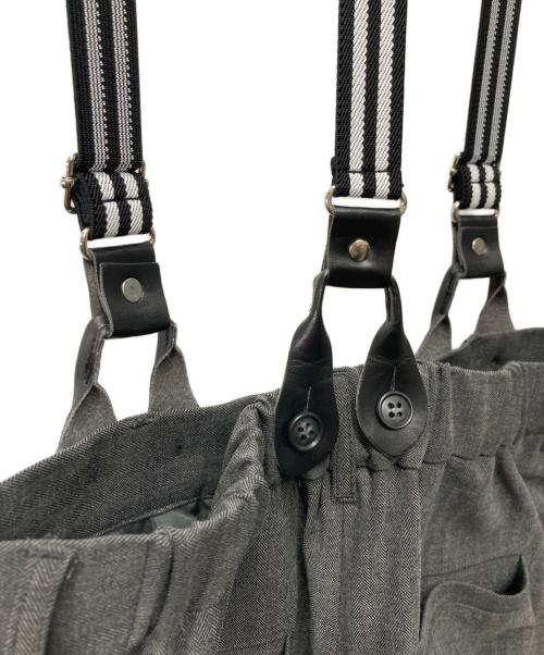 Ameri（アメリ）Ameri (アメリ) MANNISH BALLOON SUSPENDERS PANTS マニッシュバルーンサスペンダーパンツ 0124208810080 グレー サイズ:Sの古着・服飾アイテム