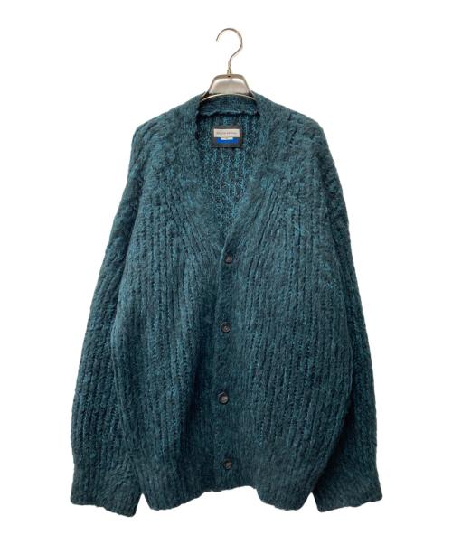 MAISON SPECIAL（メゾンスペシャル）MAISON SPECIAL (メゾンスペシャル) Mourine Brushed Kid Mohair V-Neck Knit Cardigan モヘヤVネックニットカーディガン 11232361302 グリーン サイズ:2の古着・服飾アイテム