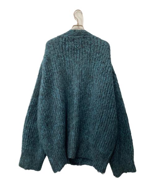 MAISON SPECIAL（メゾンスペシャル）MAISON SPECIAL (メゾンスペシャル) Mourine Brushed Kid Mohair V-Neck Knit Cardigan モヘヤVネックニットカーディガン 11232361302 グリーン サイズ:2の古着・服飾アイテム