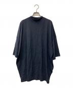 JIL SANDERジルサンダー）の古着「モックネック オーバーサイズTシャツ KKJMZN0004」｜ネイビー