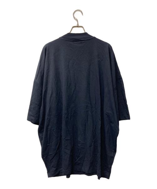 JIL SANDER（ジルサンダー）JIL SANDER (ジルサンダー) モックネック オーバーサイズTシャツ KKJMZN0004 ネイビー サイズ:Mの古着・服飾アイテム