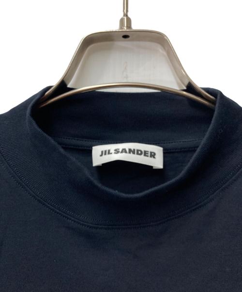 JIL SANDER（ジルサンダー）JIL SANDER (ジルサンダー) モックネック オーバーサイズTシャツ KKJMZN0004 ネイビー サイズ:Mの古着・服飾アイテム