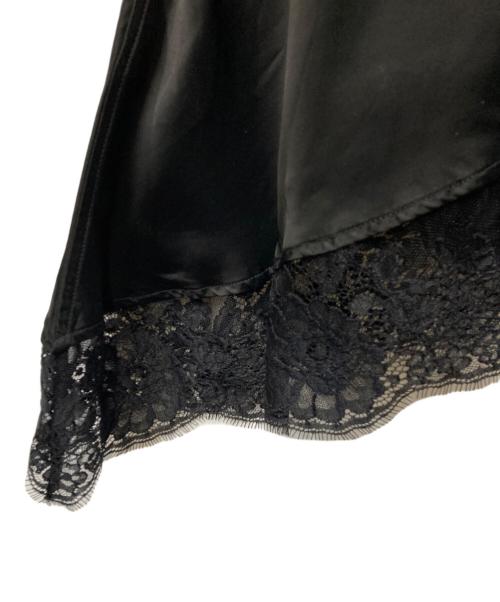 MM6 Maison Margiela（エムエムシックスメゾンマルジェラ）MM6 Maison Margiela (エムエムシックスメゾンマルジェラ) レース切替ブラウス S32DL0132 S43627 ブラック サイズ:46の古着・服飾アイテム