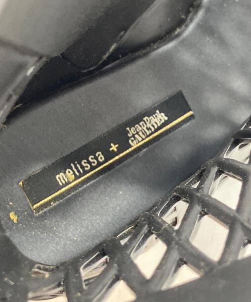 melissa（メリッサ）melissa (メリッサ) Jean Paul GAULTIER (ジャンポールゴルチェ) ラバーヒールサンダル ブラック サイズ:JPN 24 1/2の古着・服飾アイテム