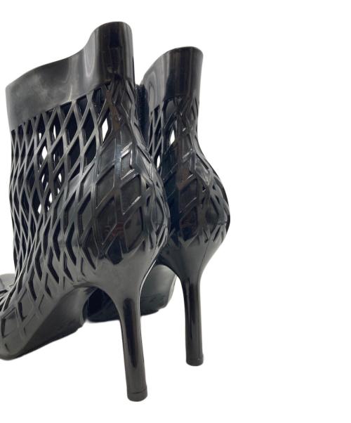 melissa（メリッサ）melissa (メリッサ) Jean Paul GAULTIER (ジャンポールゴルチェ) ラバーヒールサンダル ブラック サイズ:JPN 24 1/2の古着・服飾アイテム