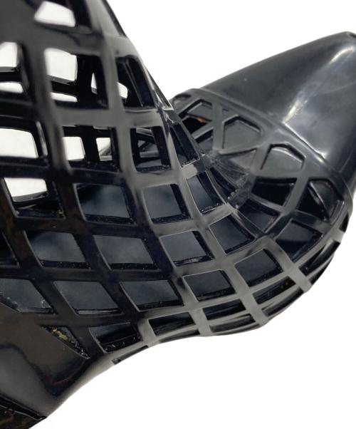 melissa（メリッサ）melissa (メリッサ) Jean Paul GAULTIER (ジャンポールゴルチェ) ラバーヒールサンダル ブラック サイズ:JPN 24 1/2の古着・服飾アイテム