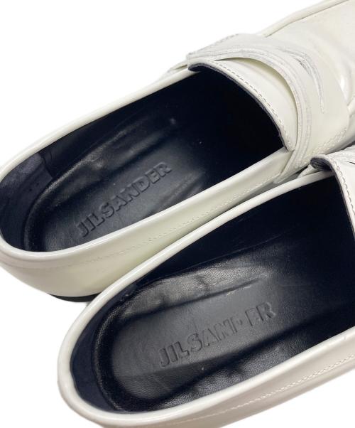JIL SANDER（ジルサンダー）JIL SANDER (ジルサンダー) ローファー ホワイト サイズ:SIZE 38 1/2（25cm~25.5cm)の古着・服飾アイテム