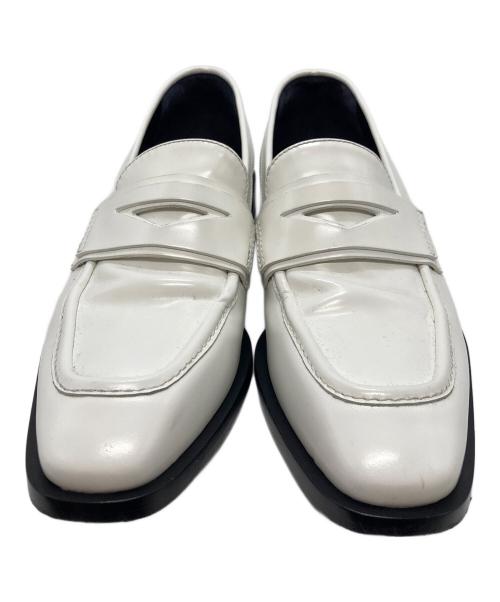 JIL SANDER（ジルサンダー）JIL SANDER (ジルサンダー) ローファー ホワイト サイズ:SIZE 38 1/2（25cm~25.5cm)の古着・服飾アイテム