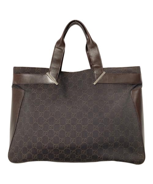 GUCCI（グッチ）GUCCI (グッチ) GGキャンバストートバック 73982 ブラウンの古着・服飾アイテム