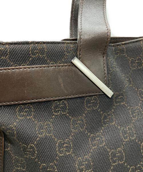 GUCCI（グッチ）GUCCI (グッチ) GGキャンバストートバック 73982 ブラウンの古着・服飾アイテム