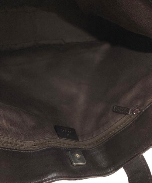 GUCCI（グッチ）GUCCI (グッチ) GGキャンバストートバック 73982 ブラウンの古着・服飾アイテム