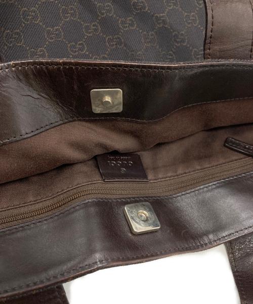 GUCCI（グッチ）GUCCI (グッチ) GGキャンバストートバック 73982 ブラウンの古着・服飾アイテム