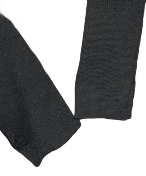 ADAWAS（アダワス）ADAWAS (アダワス) RIBBED KNIT GATHERED DRESS ブラック サイズ:FREEの古着・服飾アイテム